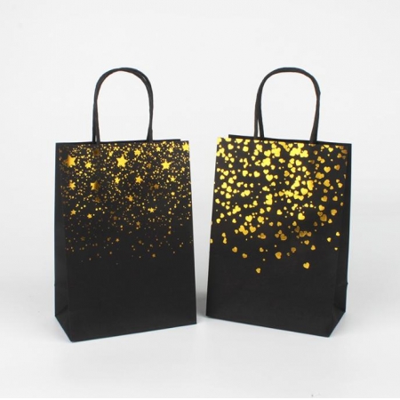 Custom Paper Bags With Logo Luxury Shopping Kraft With Logo Print 