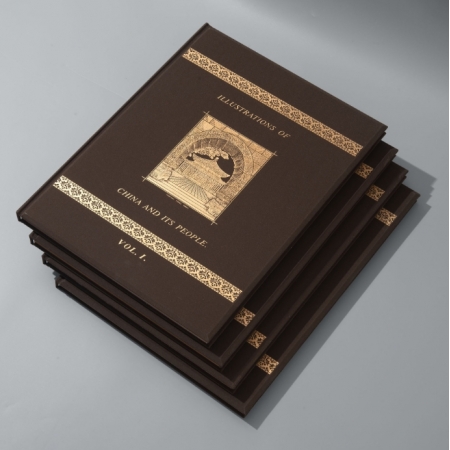 Custom Hardcover Books Printing Advertising Brochure Business Albums Gold Foil Hot Stamping Logo 