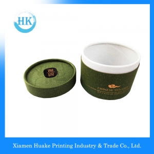 フリップキャップが付いている緑の印刷された金の押す茶包装の灰色板紙の中心の管 