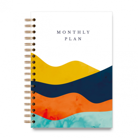 Weekly And Monthly Loose Leaf Notebook Paper Spiral Planner Custom 