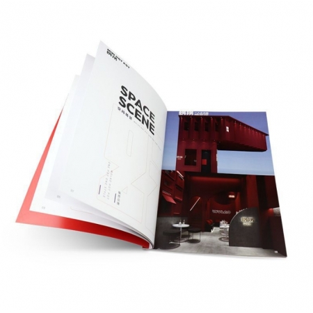 Custom Printing Brochures Catalog Flyer Saddle Stitch Softcover Hardcover 