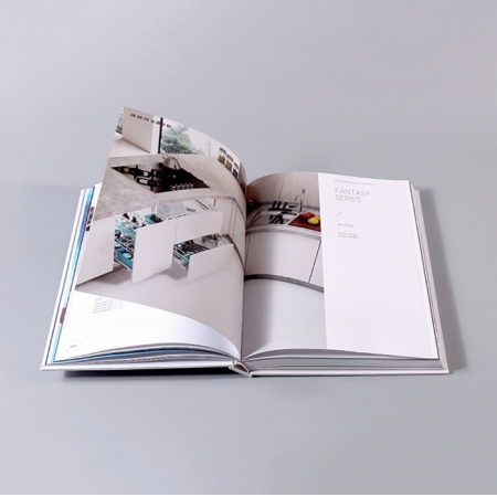 Custom Printing Brochures Catalog Flyer Saddle Stitch Softcover Hardcover 