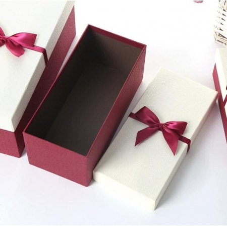 Custom Paper Boxes For Clothing Gift Packaging Clothes With Ribbon Lid And Base Cardboard 