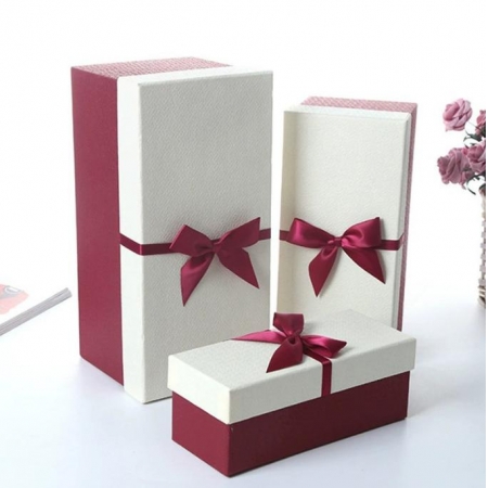 Custom Paper Boxes For Clothing Gift Packaging Clothes With Ribbon Lid And Base Cardboard 