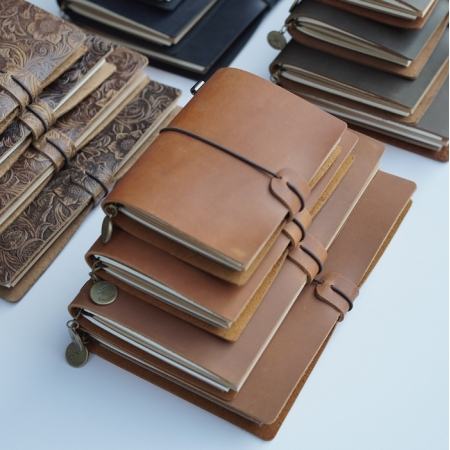 Genuine Leather Journal Diary Writing Notebook Mini Waterproof Notepad Bound Vintage Paper Diary 